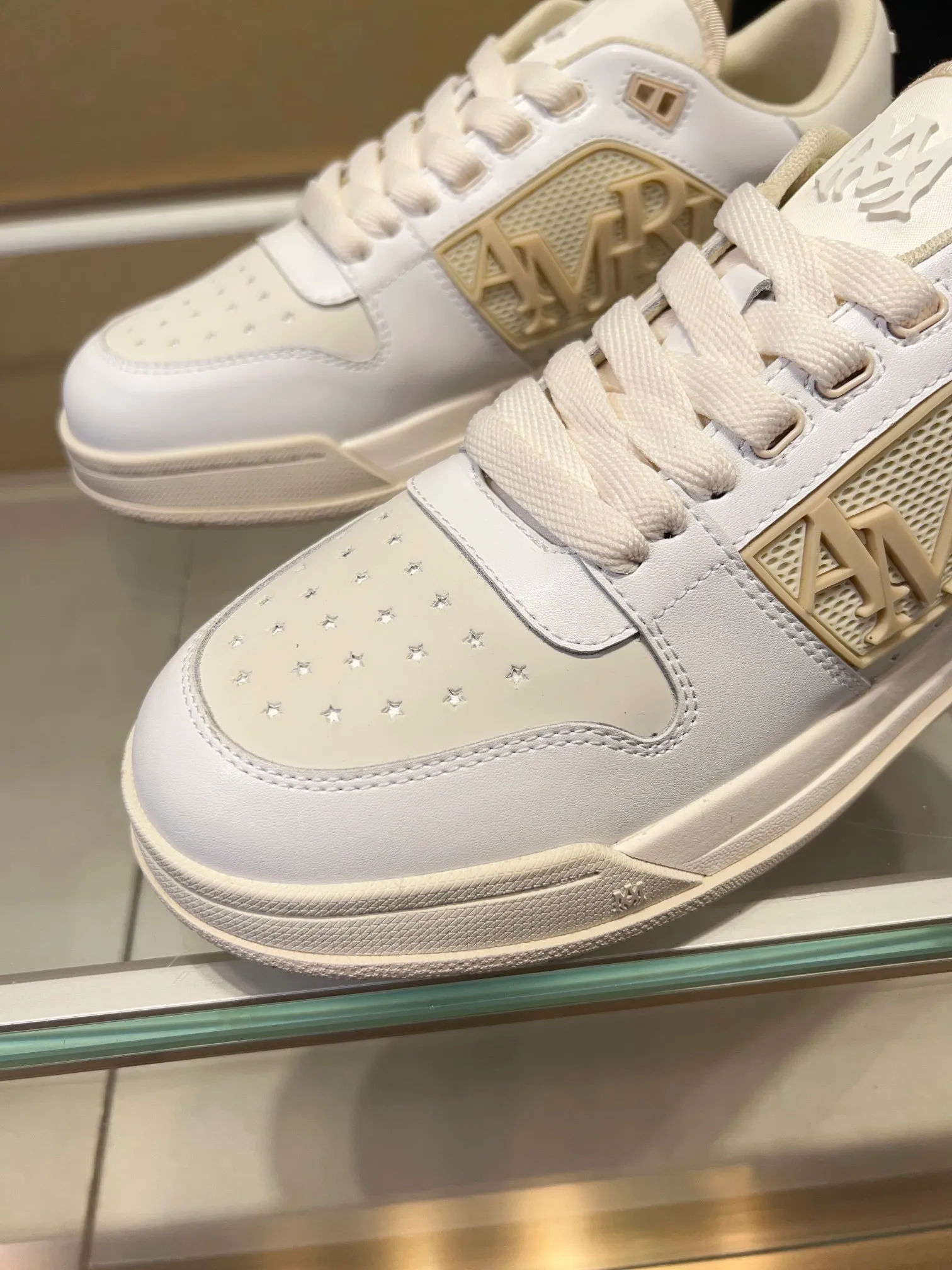 Men's men's shoes 💰500 [New style] 🌲🌲 Amiri - New Amiri trendy shoes, low-top casual sports shoes, the same style as celebrities, made of selected cowhide stitching, original outsole, comfortable on the feet, high-end workmanship, welcome to buy Size: 39-45 (customized for 46)
